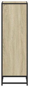 vidaXL Ντουλάπι βιβλίων Sonoma Oak 40x35x107,5 cm Κατασκευασμένο ξύλο