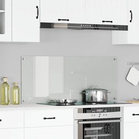 vidaXL Διαφανές Πλαίσιο Κουζίνας 120x50x0,6 εκ από Γυάλα
