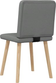 vidaXL Καρέκλες Τραπεζαρίας 2 τεμ Σκ. Γκρι Υφασμάτινες