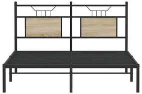 vidaXL Πλαίσιο Κρεβατιού Χωρ. Στρώμα Sonoma Δρυς 140x200εκ. Επ. Ξύλο