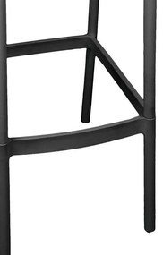 Σκαμπό μπαρ Zoi pp σε ανθρακί απόχρωση 36x56x87 εκ. 36x56x87 εκ.