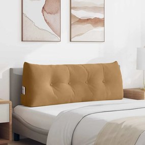 vidaXL Μαξιλάρι Πλάτης Καφέ 120 x 24 x 50 εκ Βελούδο