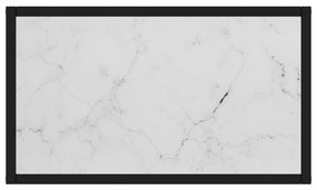 vidaXL Τραπέζι Κονσόλα Λευκό 60 x 35 x 75 εκ. από Ψημένο Γυαλί