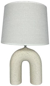 Επιτραπέζιο φωτιστικό Archo Inart Ε27 κεραμικό σε μπεζ απόχρωση Φ30x45εκ 30x30x45 εκ.