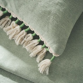 Μαξιλαροθήκη 43x43cm GOFIS HOME  Kianga Bean Green 226/18