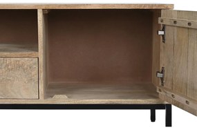Τηλεόραση DKD Home Decor Μέταλλο Ξύλο από Μάνγκο (140 x 40 x 50 cm)