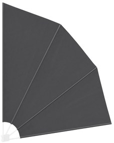 vidaXL Αδιάφανο σκίαστρο μπαλκονιού Μαύρο 210 x 210 cm ύφασμα
