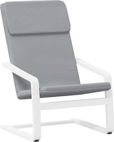 vidaXL Πολυθρόνα Relax Ανοιχτό Γκρι Υφασμάτινη