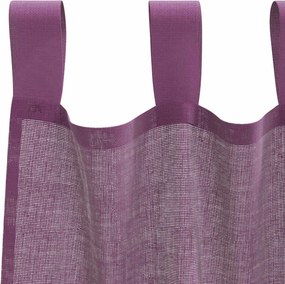vidaXL Κουρτίνες Voile με Θηλιές 2 τεμ. Μωβ 140x225 εκ.