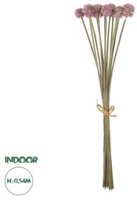 GloboStar® Artificial Garden PURPLE DANDELION BOUQET 21360 Τεχνητό Διακοσμητικό Ταραξάκο Μπουκέτο Y54cm