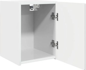 vidaXL Ντουλάπι Τηλεόρασης Τοίχου 2 pcs Λαμπερό Λευκό 30 x 31 x 40 εκ.