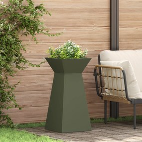 vidaXL Σετ Βάσης Φυτών Ελιά Μέταλλο 35 x 35 x 73 εκ. Διακοσμητικά Ένθετα