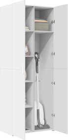 vidaXL Ντουλάπι Λευκό 70x42,5x185 εκ. Επεξεργασμένο Ξύλο