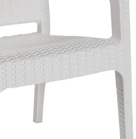 Καρέκλα - Πολυθρόνα Halcyon PP λευκό 57.5x59.5x86 εκ.