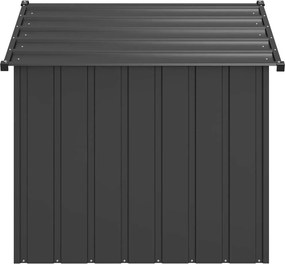 vidaXL Σπιτάκι σκύλου με οροφή 131x101x102 cm Γαλβανισμένος χάλυβας