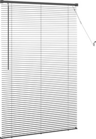 vidaXL Βενετσιάνικη Σκίαση Ασημί Γκρι 150 x 100 cm 25 mm PVC