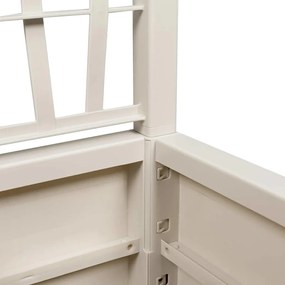vidaXL Κηποτινάκι με Τρέλα Λευκό 36 x 36 x 140 εκ. PP