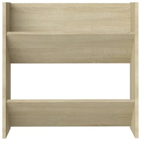 vidaXL Παπουτσοθήκη Τοίχου Sonoma Δρυς 60 x 18 x 60 εκ. Μοριοσανίδα