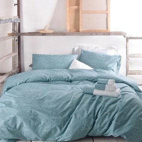 Σεντόνια Μονά (Σετ) Rythmos Diva Charisma Turquoise Πετρόλ ΜΕ ΛΑΣΤΙΧΟ 105x205+25