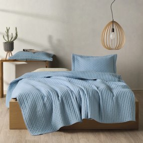 Κουβερλί Υπέρδιπλο (Σετ 220x240) Kentia Loft Mason 19 Ciel