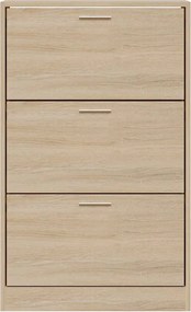 vidaXL Παπουτσοθήκη Sonoma Δρυς 63x24x103 εκ. από Επεξεργασμένο Ξύλο