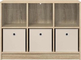 vidaXL Πλαϊνό γραφείο Δρύς Sonoma 88,5 x 27,5 x 63,5 εκ
