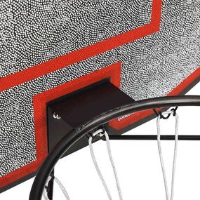 vidaXL Ταμπλό Μπασκέτας Μαύρο 90x60x2 εκ. από Πολυαιθυλένιο