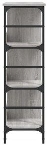 vidaXL Ραφιέρα Γκρι Sonoma 102 x 32 x 103,5 εκ. από Επεξεργασμένο Ξύλο