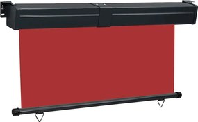 vidaXL Σκίαστρο Βεράντας Πλαϊνό Κόκκινο 145 x 250 εκ.