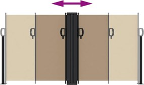 vidaXL Σκίαστρο Πλαϊνό Συρόμενο Taupe 120 x 1000 εκ.