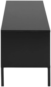Τραπέζι Tv Oakland 341, Μαύρο, Γκρι δρυς, Ο αριθμός των θυρών: 2, Αριθμός συρταριών: 1, 140x45x40cm, 30 kg | Epipla1.gr
