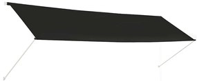 vidaXL Τέντα Συρόμενη Ανθρακί 400 x 150 εκ.