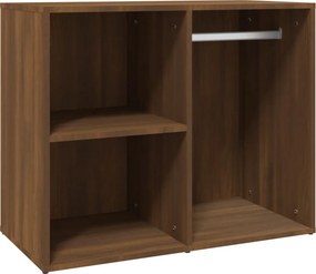 vidaXL Ντουλάπι Γυαλιστερό Καφέ Δρυς 80x40x65 εκ. Επεξεργασμένο Ξύλο