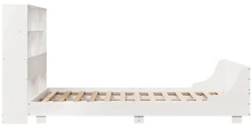vidaXL Σκελετός Κρεβ. Χωρίς Στρώμα Λευκό 140x200 εκ Μασίφ Πεύκο
