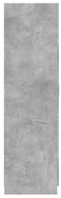 vidaXL Ντουλάπα Γκρι του Σκυροδέματος 80 x 52 x 180 εκ. Μοριοσανίδα