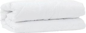 vidaXL Κουβέρτα 2 σε 1 Λευκό 221 x 140 x 10 εκ Πολυεστέρας