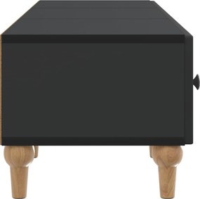 vidaXL Ντουλάπι TV Μαύρο 147 x 34,5 x 30 εκ Επεξεργασμένο Ξύλο