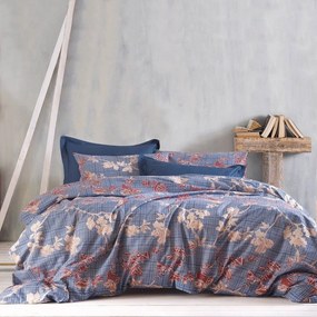 Σεντόνια Next Doca (Σετ 3τμχ) Blue Ρυθμός  Semi-double 160x260cm Cotton-Polyester