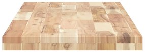 Ράφι Κρεμαστό 140x40x4 εκ. Ακατέργαστο Μασίφ Ξύλο Ακακίας - Καφέ