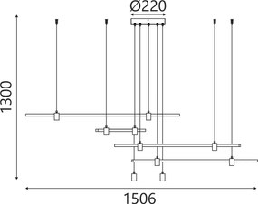 Κρεμαστό Φωτιστικό Aura Linear
