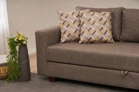 3-Seat Sofa-Bed Aly Arzilla - Brown Brown