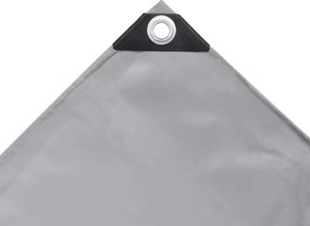 vidaXL Μουσαμάς Γκρι 1,5 x 10 μ. 650 γρ./μ.²