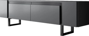 Έπιπλο Τηλεόρασης Ανθρακί / Μαύρο SECUTUR 180x30x16