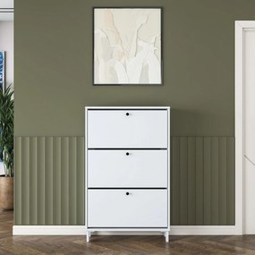 Παπουτσοθήκη Λευκό CUGRER 75x25x119.8