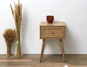 Κομοδίνο Home Deco Factory - 39x39x55.4cm - Καφέ
