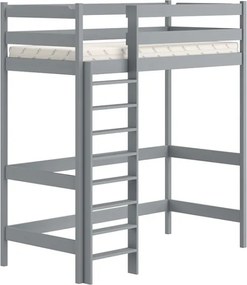 Κουκέτα SAMIO, για στρώμα 70x140, γκρι 147x199x77cm-BOG2873