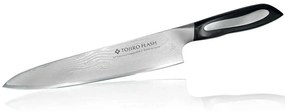 Μαχαίρι Chef Flash FF-CH210 21cm Από Δαμασκηνό Ατσάλι Silver-Black Tojiro Ανοξείδωτο Ατσάλι