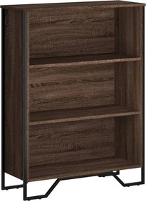 vidaXL Βιβλιοθήκη Καφέ Δρυς 80x31x106 εκ. από Επεξεργασμένο Ξύλο