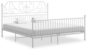 vidaXL Πλαίσιο Κρεβατιού Λευκό 180 x 200 εκ. Μεταλλικό