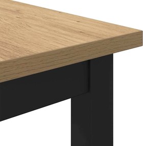 vidaXL τραπέζι Artisan Oak 100 x 50 x 76,5 εκ.